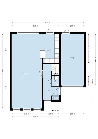 Floorplan - Laan van Hildernisse-Zuid 67, 4617 AB Bergen op Zoom